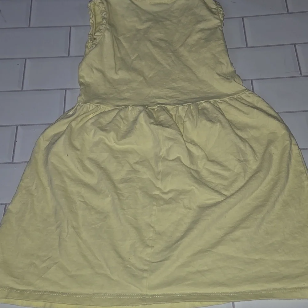 Yellow Minnie Mouse Kids Dress - Picture 2 of 2